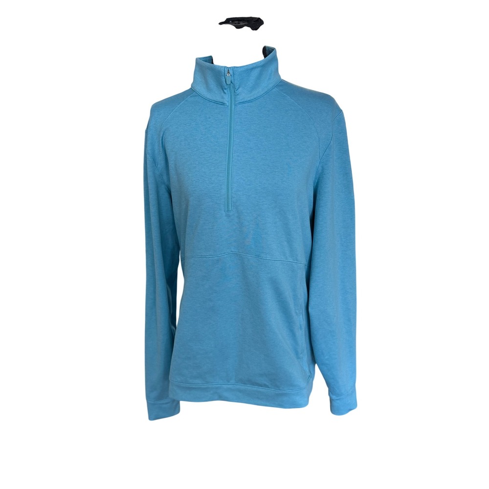 Puma Mens XL Quarter Zip Pullover Blue Fleece Pine Lakes Country Club Sweatshirt